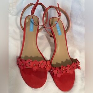 Draper James Pink Strap flower heel